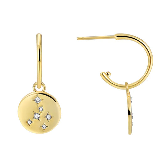 1 Pair Basic Modern Style Classic Style Round Sector Water Droplets Inlay Brass Zircon 18K Gold Plated Drop Earrings