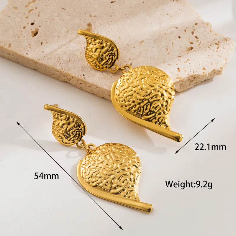 1 Pair Basic Modern Style Commute Solid Color Gourd 304 Stainless Steel 18K Gold Plated Ear Studs