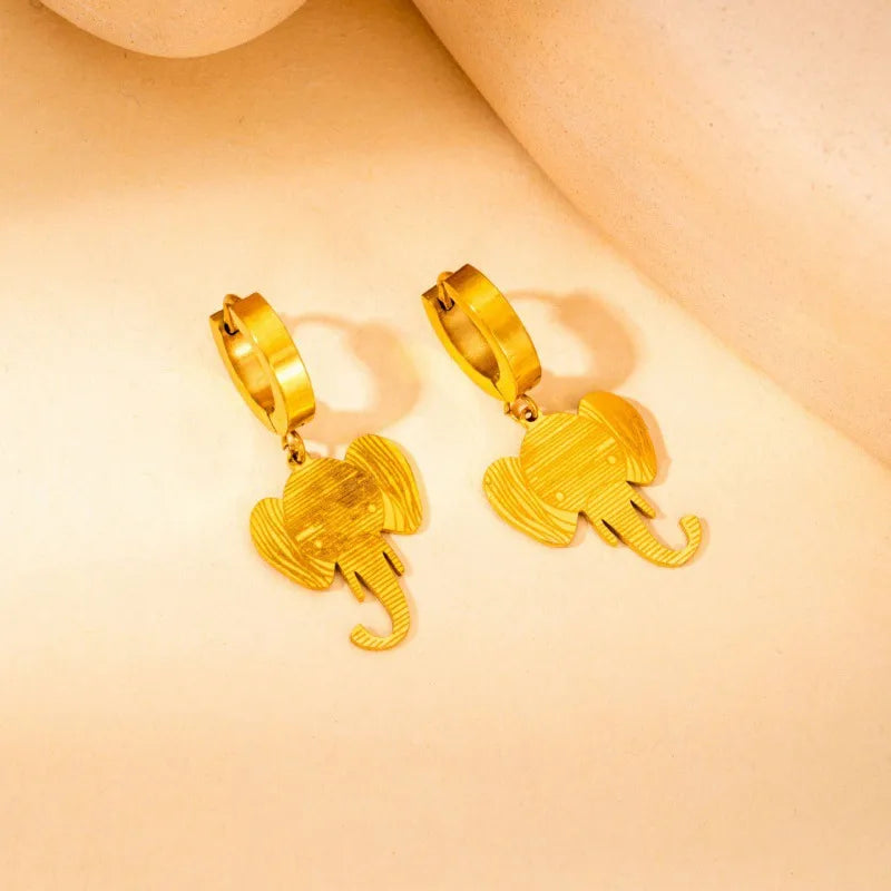 1 Pair Casual Elegant Simple Style Butterfly Lobster Plating 304 Stainless Steel Earrings