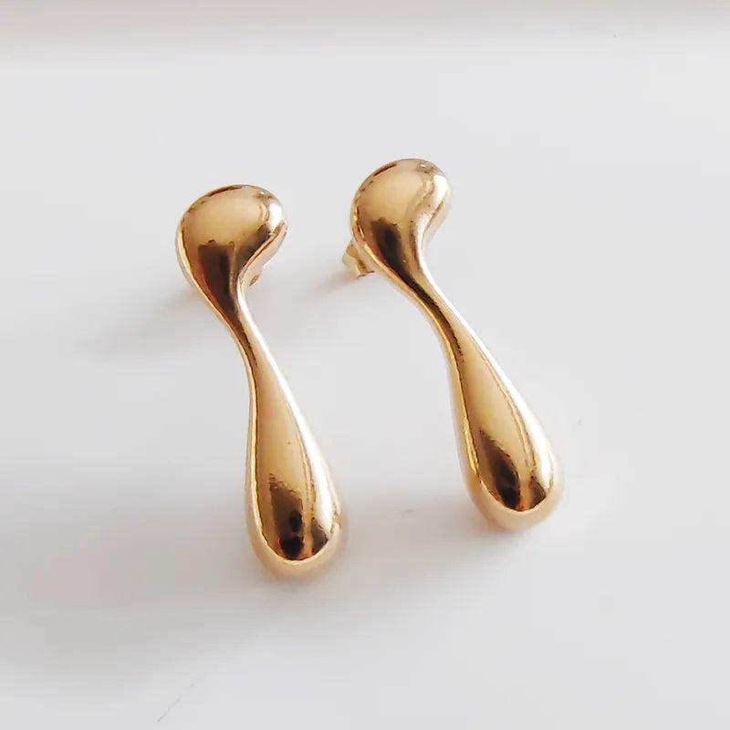 1 Pair Casual Modern Style Simple Style Geometric 304 Stainless Steel 18K Gold Plated Ear Studs