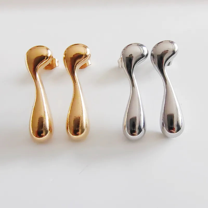 1 Pair Casual Modern Style Simple Style Geometric 304 Stainless Steel 18K Gold Plated Ear Studs