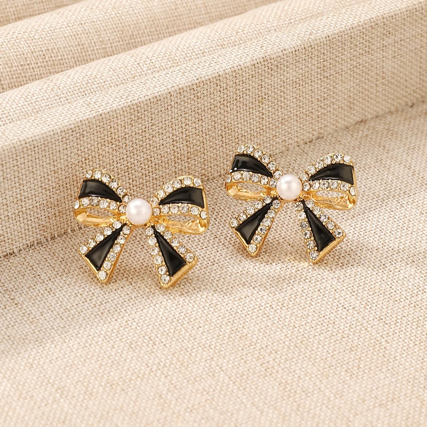 1 Pair Casual Sweet Simple Style Bow Knot Alloy Ear Studs