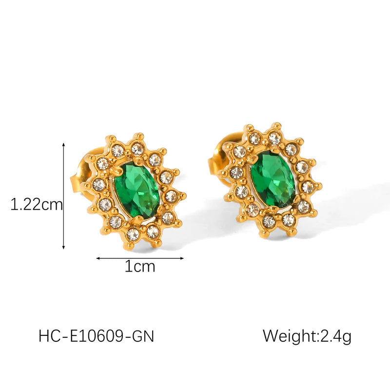 1 Pair Chinoiserie Classic Style IG Style Flower 304 Stainless Steel Titanium Steel 18K Gold Plated Ear Studs