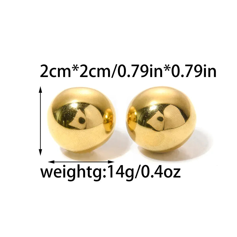 1 Pair Classic Style Cool Style Semicircle Hollow Out Inlay 304 Stainless Steel Zircon 14K Gold Plated Ear Studs