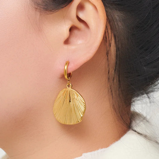 1 Pair Elegant Lady Classic Style Irregular Plating 316 Stainless Steel Drop Earrings