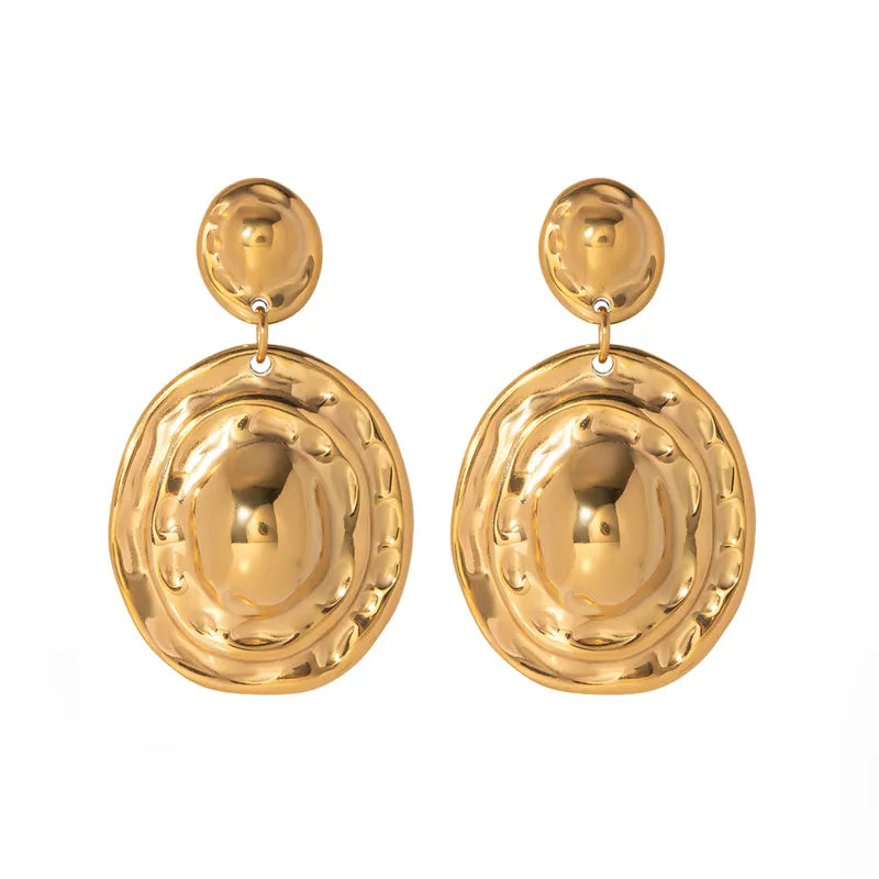 1 Pair IG Style Modern Style Classic Style Geometric 304 Stainless Steel 18K Gold Plated Drop Earrings