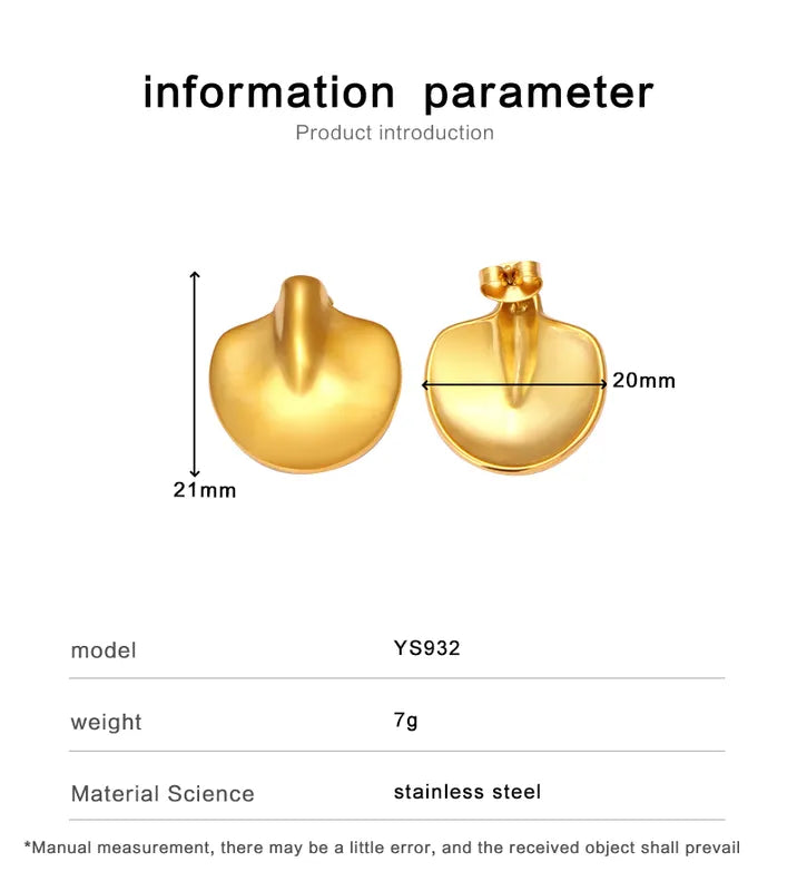 1 Pair IG Style Modern Style Classic Style Geometric Solid Color 304 Stainless Steel 18K Gold Plated Drop Earrings