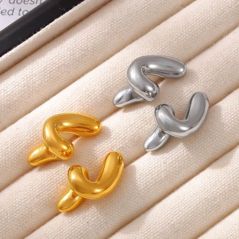 1 Pair Luxurious Classic Style Geometric 304 Stainless Steel 18K Gold Plated Ear Studs