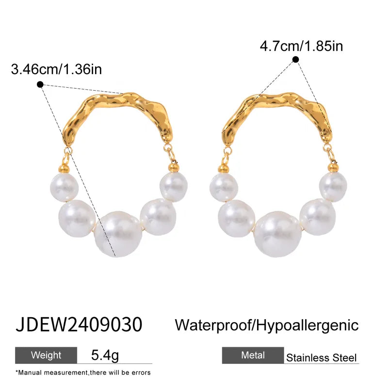 1 Pair Simple Style Classic Style Artistic Geometric 304 Stainless Steel Earrings