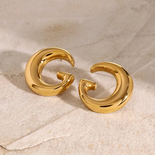 1 Pair Simple Style Classic Style Letter 304 Stainless Steel Ear Studs