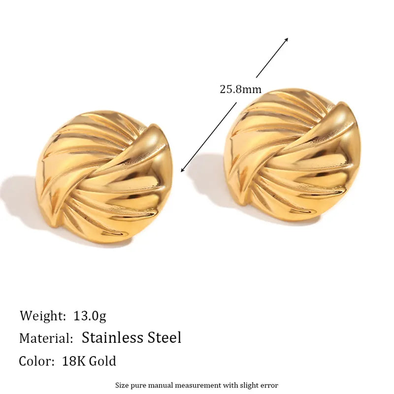 1 Pair Simple Style Classic Style Solid Color Inlay 304 Stainless Steel Ear Studs