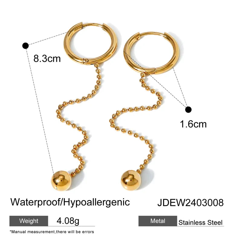 1 Pair Simple Style Classic Style Solid Color Plating 304 Stainless Steel 18K Gold Plated Ear Cuffs