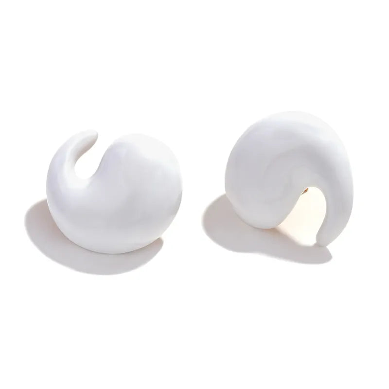 1 Pair Simple Style Water Droplets Plating 304 Stainless Steel 18K Gold Plated Ear Studs