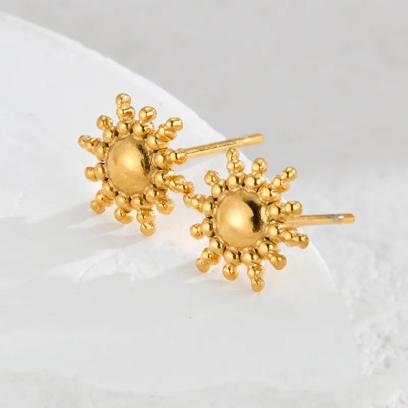 1 Piece Elegant Sweet Streetwear Star 304 Stainless Steel 18K Gold Plated Ear Studs