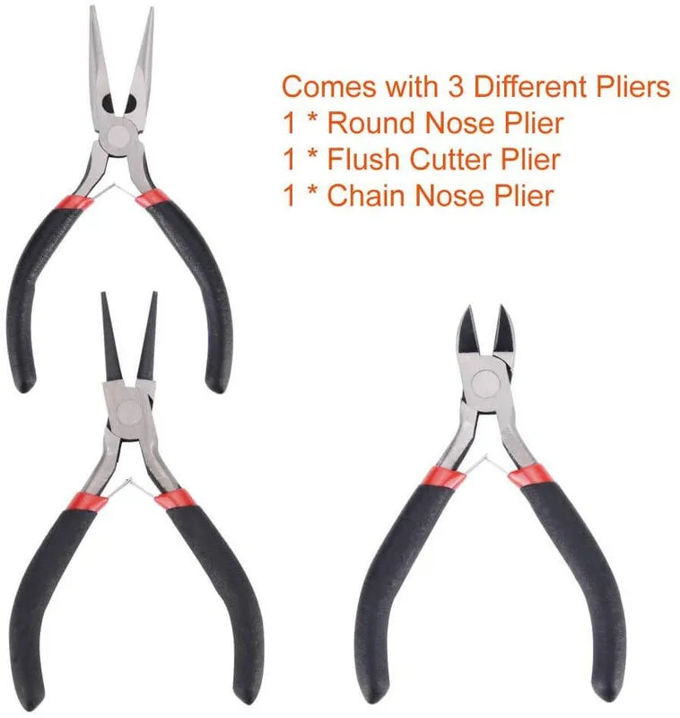 1 Set Classic Style Solid Color Arylic Pliers