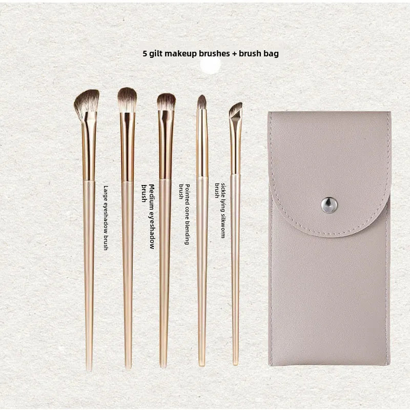 15 Gilt Color Eye Shadow Brush Suit Cangzhou Soft Hair Eye Details Makeup Brush Beginner Nose Shadow Vignette Blade