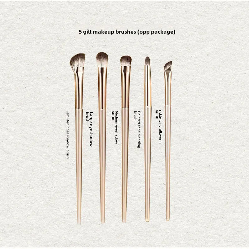 15 Gilt Color Eye Shadow Brush Suit Cangzhou Soft Hair Eye Details Makeup Brush Beginner Nose Shadow Vignette Blade