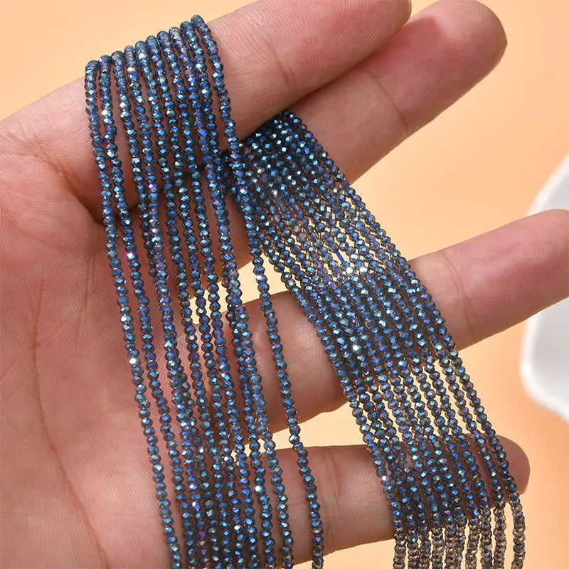 200 Pieces Per Piece 2MM 0.5mm Glass Solid Color Beads