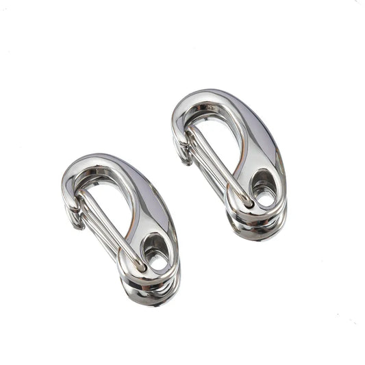 3 PCS/Package 10*19mm 11 * 21mm 304 Stainless Steel Solid Color Jewelry Buckle