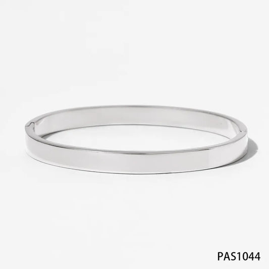 14K Gold Plated White Gold Plated Gold Plated Modern Style Plating Solid Color Bangle