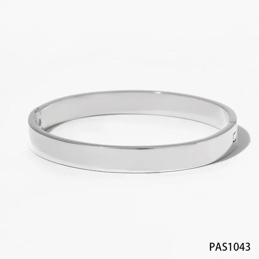 14K Gold Plated White Gold Plated Gold Plated Modern Style Plating Solid Color Bangle