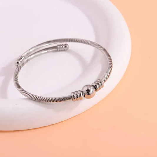 304 Stainless Steel Basic Simple Style Geometric Bangle