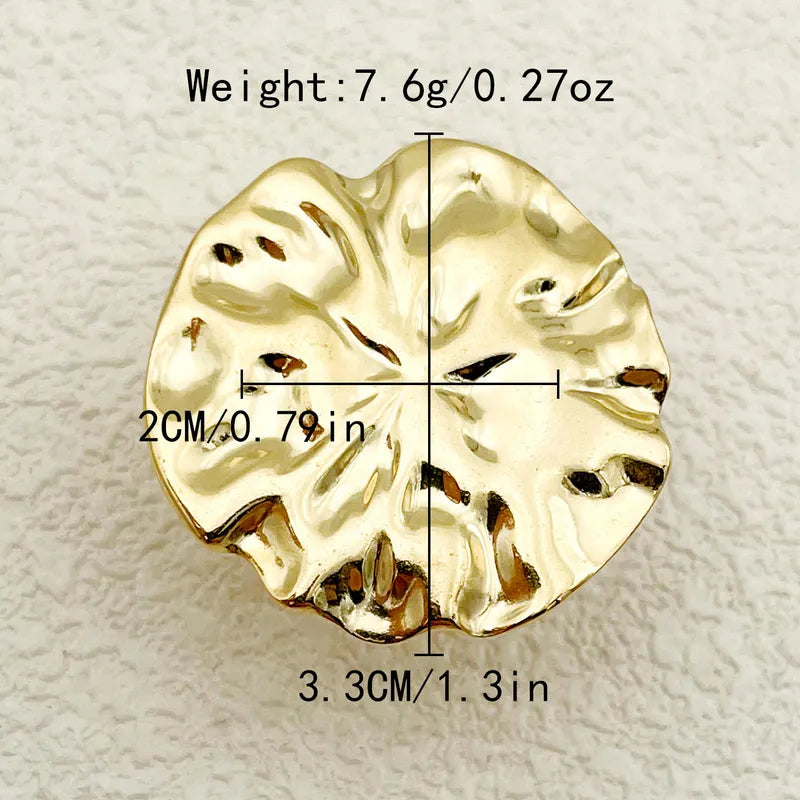 304 Stainless Steel Gold Plated Casual Vacation Classic Style Plating Round Open Rings