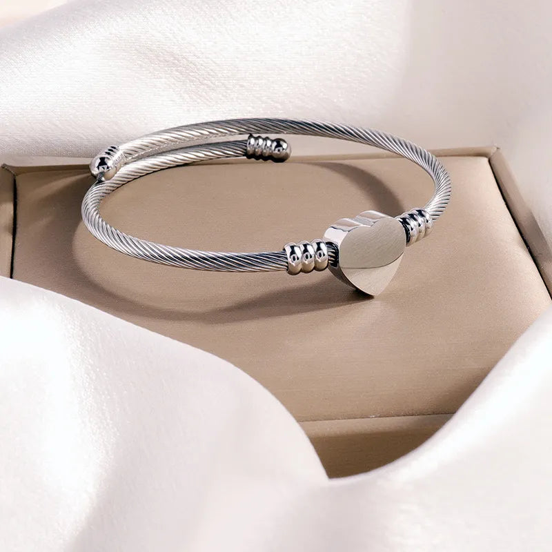 304 Stainless Steel Basic Simple Style Geometric Bangle