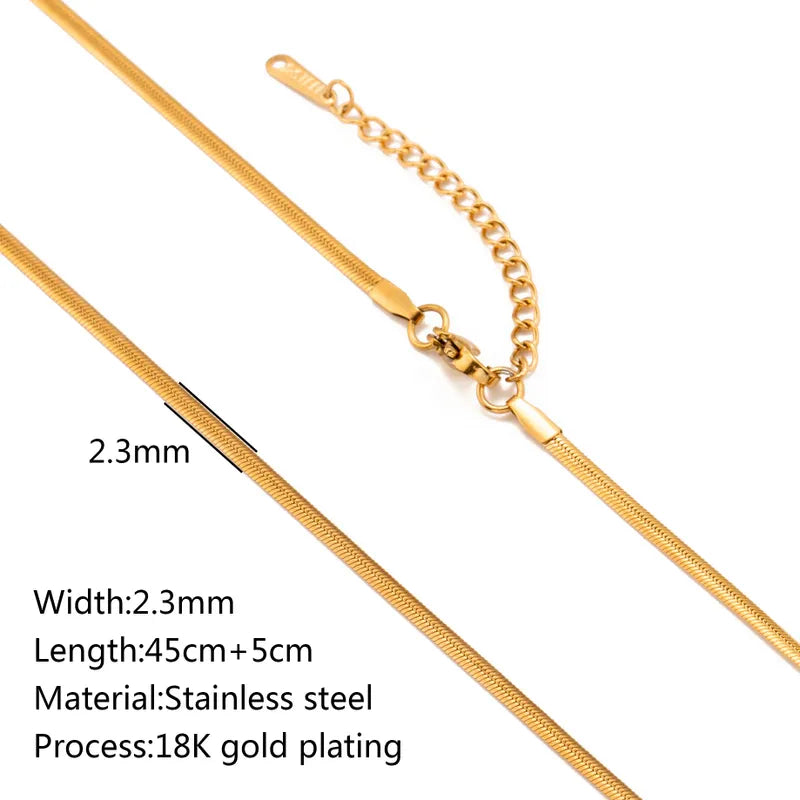 5 PCS/Package 45+5cm 304 Stainless Steel Jewelry Accessories