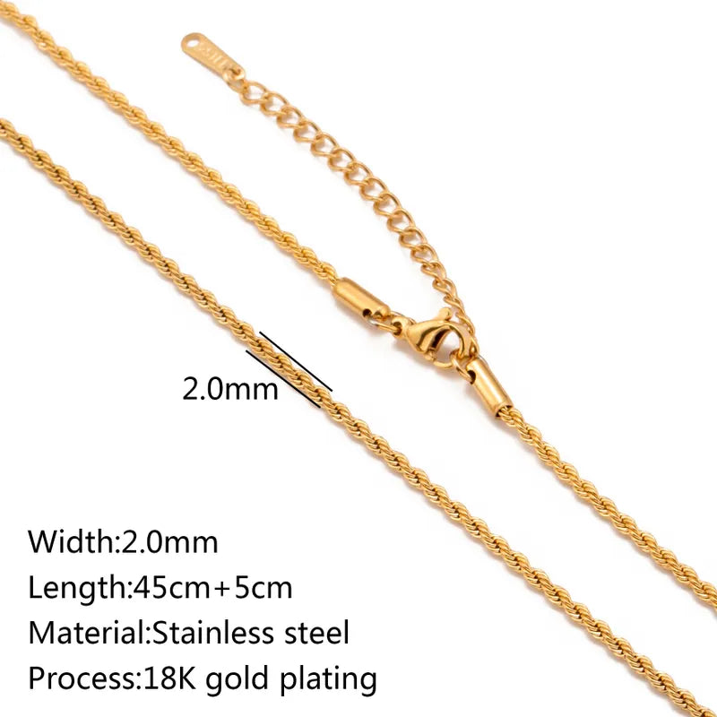 5 PCS/Package 45+5cm 304 Stainless Steel Jewelry Accessories