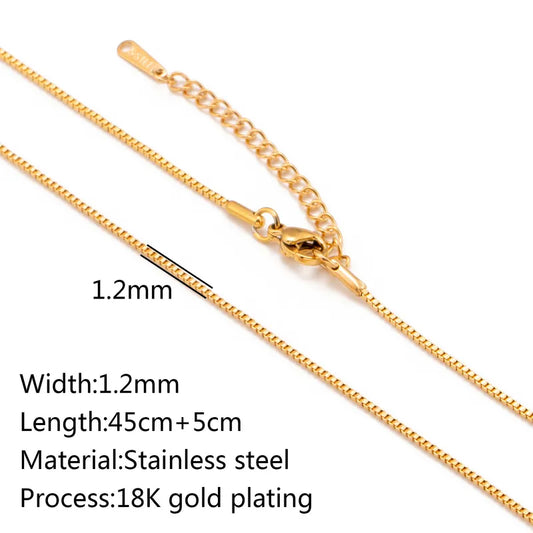 5 PCS/Package 45+5cm 304 Stainless Steel Jewelry Accessories