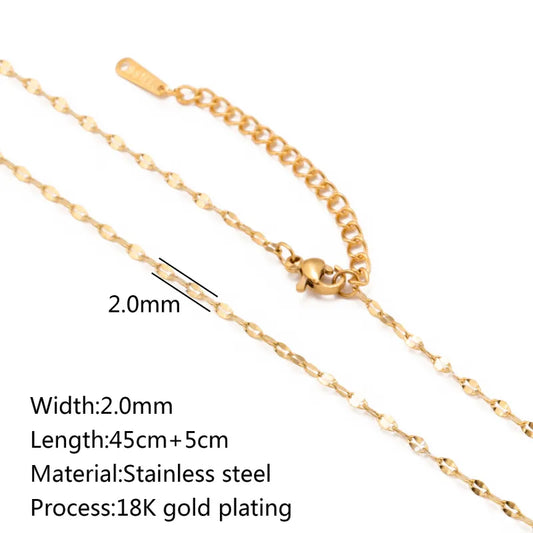 5 PCS/Package 45+5cm 304 Stainless Steel Jewelry Accessories