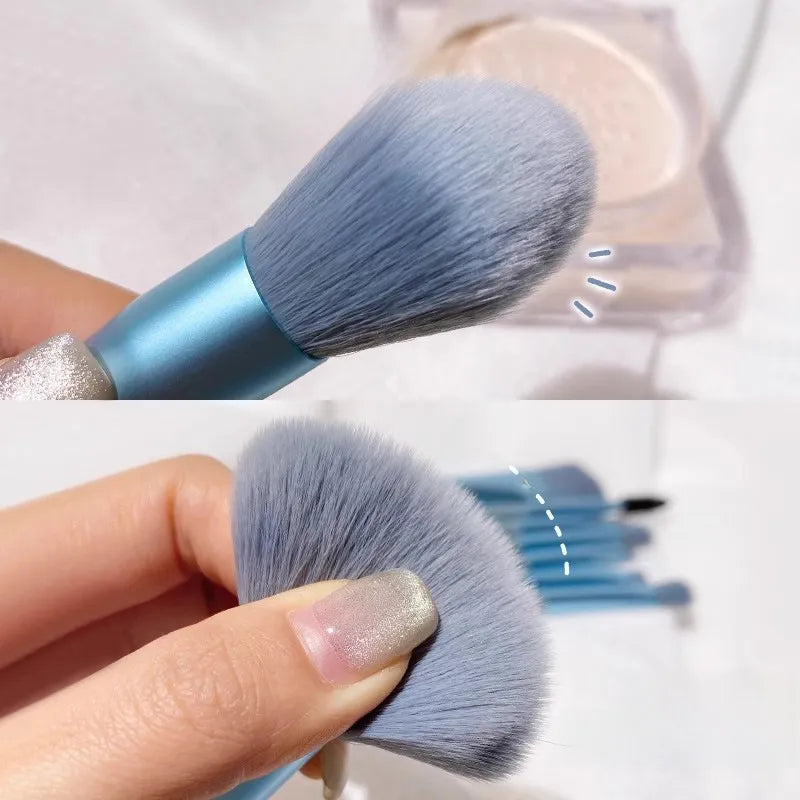 8 Mini Makeup Brushes Suit Morandi Matte Soft Hair Eye Shadow Brush Blush Brush Beginner Beauty Tools