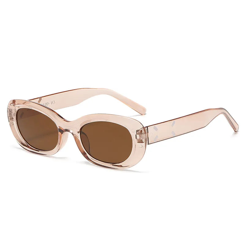 Basic Modern Style Classic Style Oval Pc Oval Frame Full Frame Women's Sunglasses