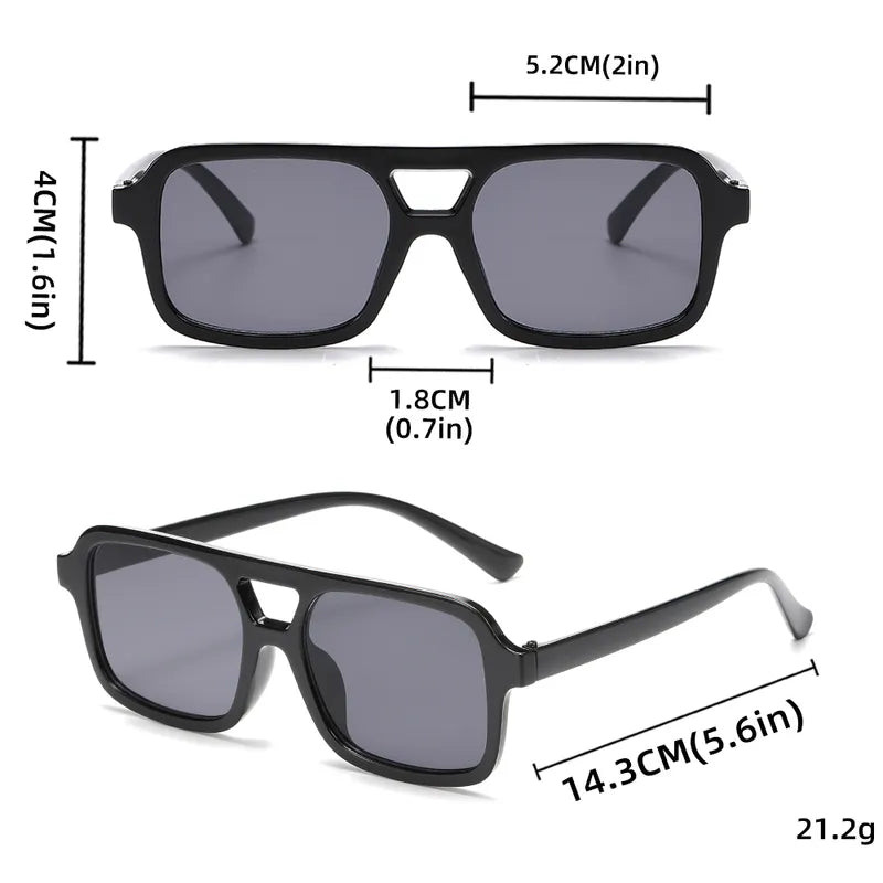 Casual Rectangle Ac Square Full Frame Women's Sunglasses