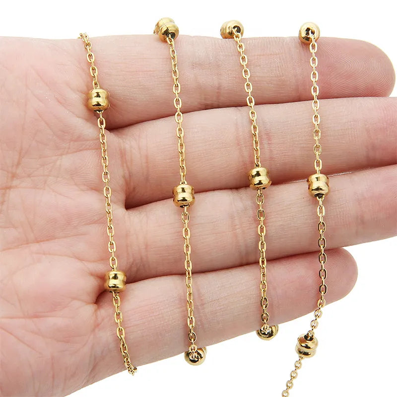 Casual Simple Style Solid Color 304 Stainless Steel Plating 18K Gold Plated Jewelry Accessories