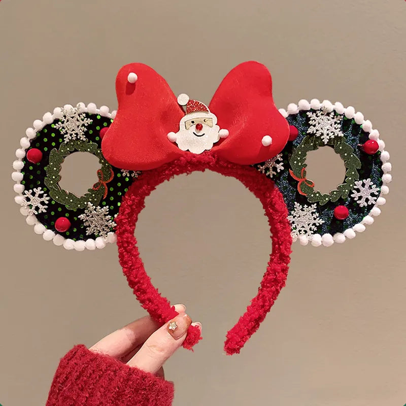 Christmas Cute Sweet Women's Santa Claus Bow Knot Hair Band