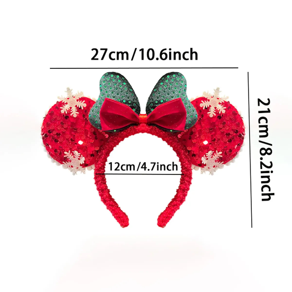 Christmas Cute Sweet Women's Santa Claus Bow Knot Hair Band