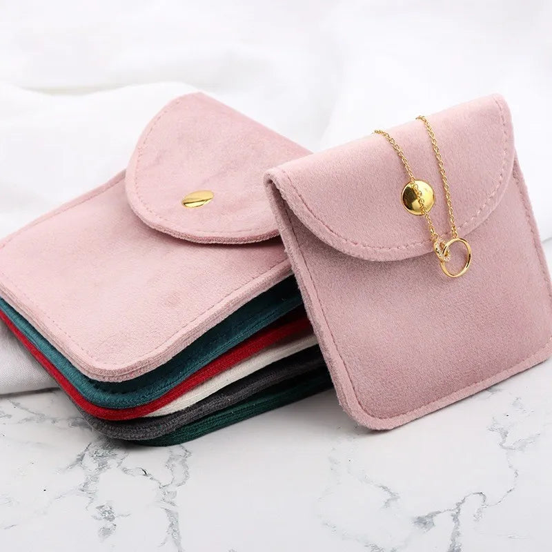 Classical Solid Color Cloth Jewelry Packaging Bags