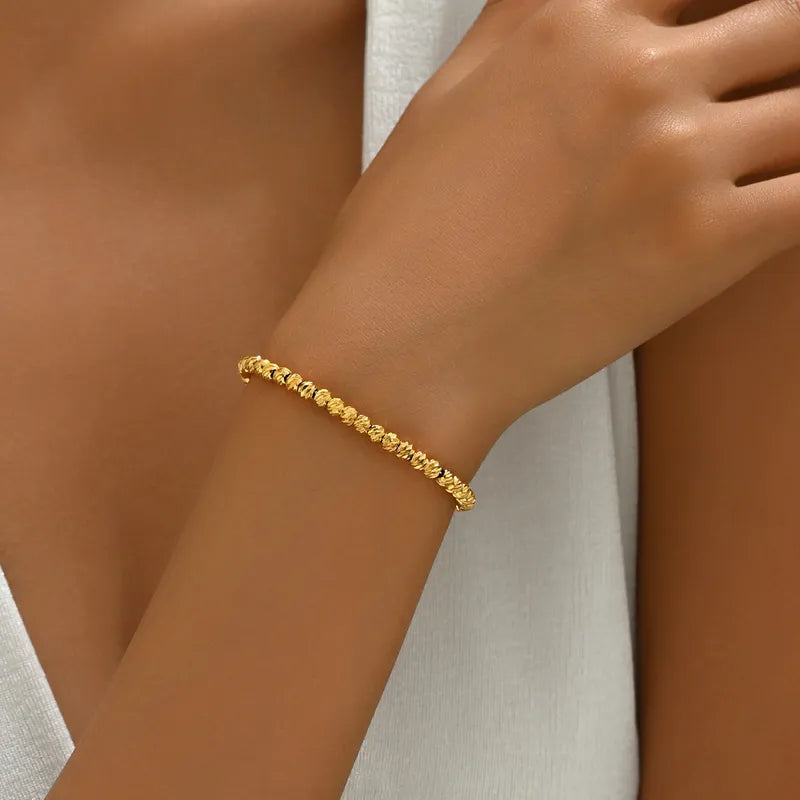 Copper 18K Gold Plated Plating Irregular Bracelets