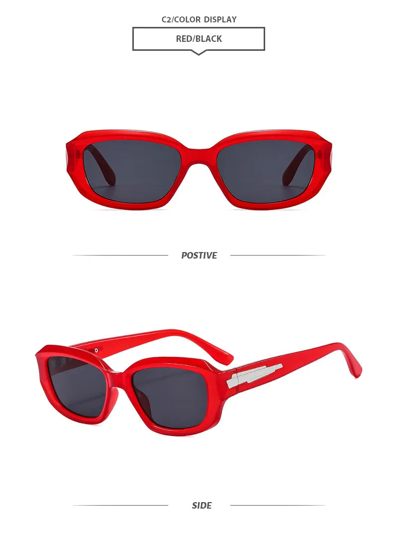 Elegant Basic Simple Style Geometric Ac Square Full Frame Women's Sunglasses