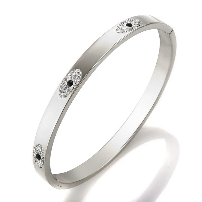 Elegant Eye Titanium Steel Bangle In Bulk