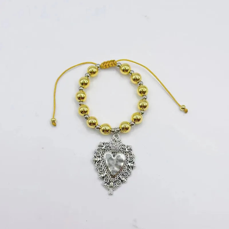 Elegant Simple Style Heart Shape Alloy Wholesale Bracelets