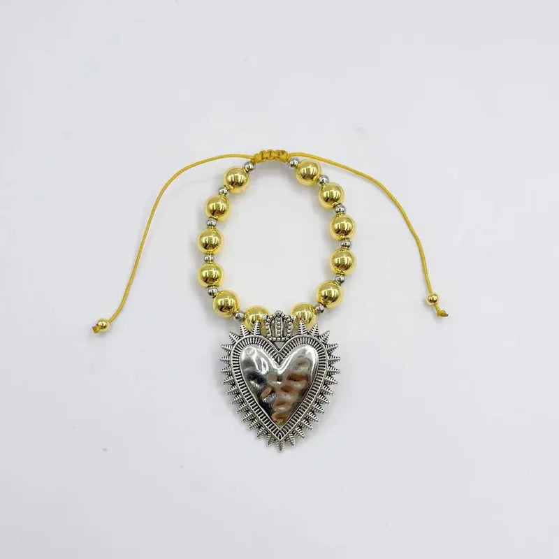 Elegant Simple Style Heart Shape Alloy Wholesale Bracelets