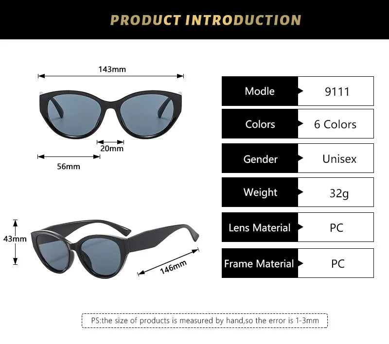 Elegant Simple Style Solid Color Pc Cat Eye Full Frame Women's Sunglasses