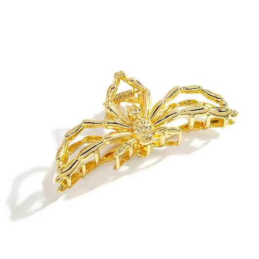 Europe And The United States Cold Geometric Box Clip Personality Fashion Fold Hair Accessories Dark Temperament Spider Hairpin Wholesale