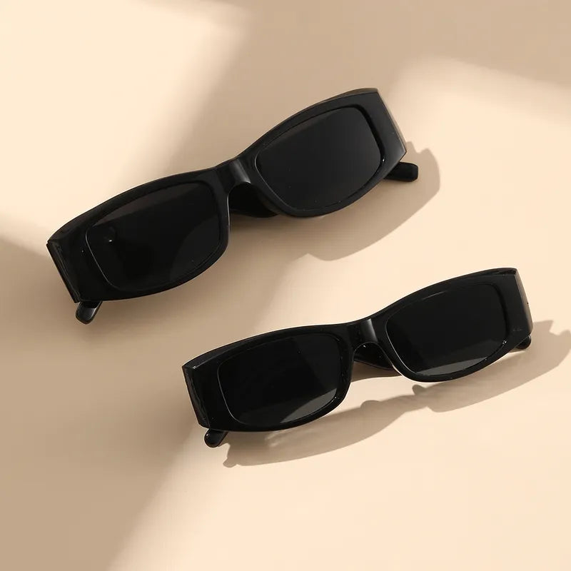 Hip-Hop Letter Ac Square Full Frame Women's Sunglasses