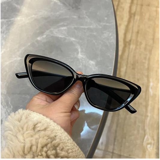 Hip-hop Fashion Streetwear Ac Cat Eye Full Frame Women's Sunglasses