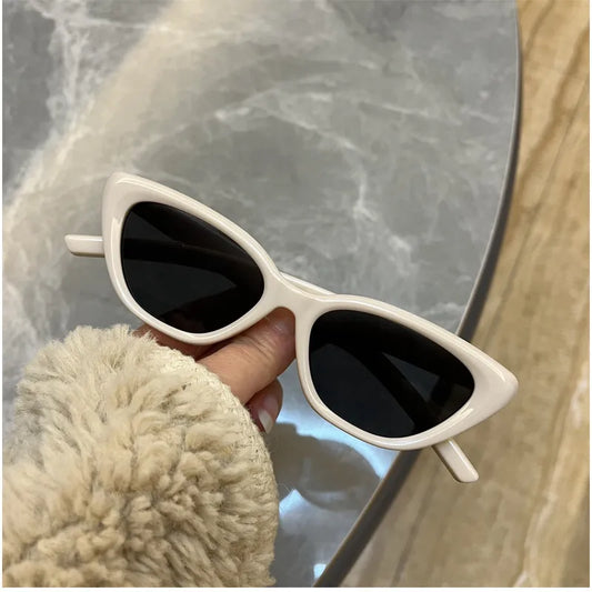 Hip-hop Fashion Streetwear Ac Cat Eye Full Frame Women's Sunglasses