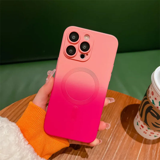 Ins Style Gradient Color Silica Gel Phone Cases